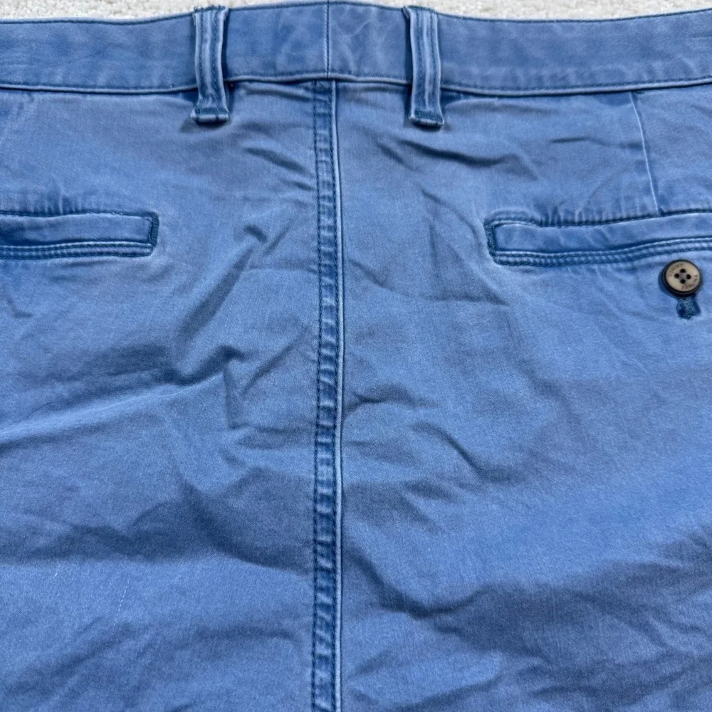 Tommy Bahama Shorts Mens 38 Blue Boracay Chino Cotton Tencel Stretch